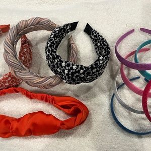 10 headbands never worn, excellent condition